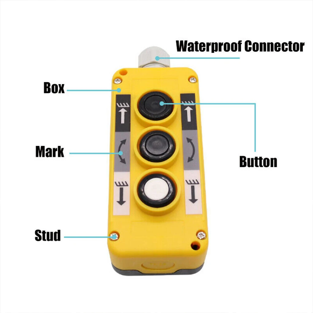 Lifting Platform Lift Controller With Durability Crane Trailer Control Switch Box  For Seamless Control COP-3B COP-2B Buttons