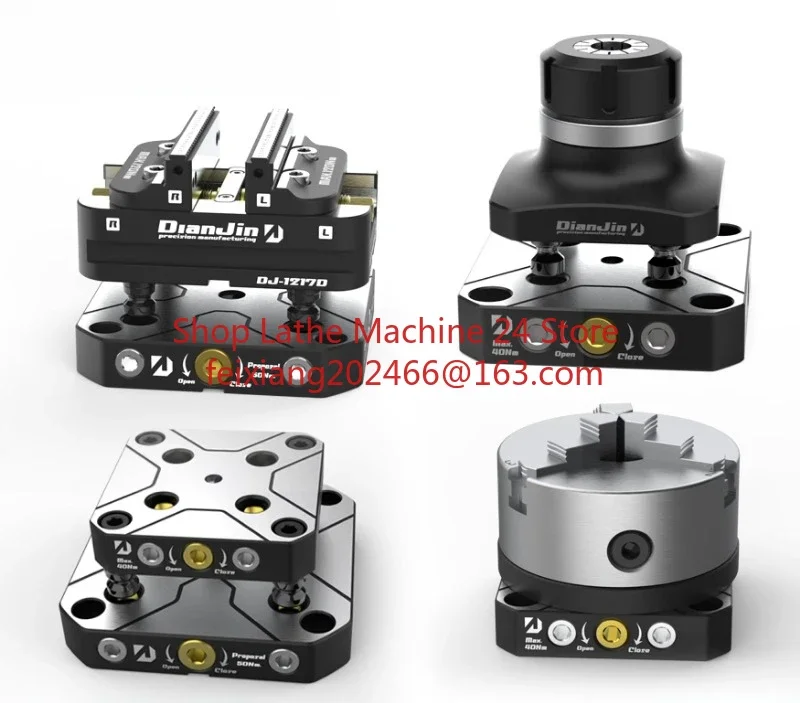 1 piece 4-5 Axis Fixture Self-centering Vise Positive Paired with Zero Point Quick Change Four Axis L-block Bridge Board