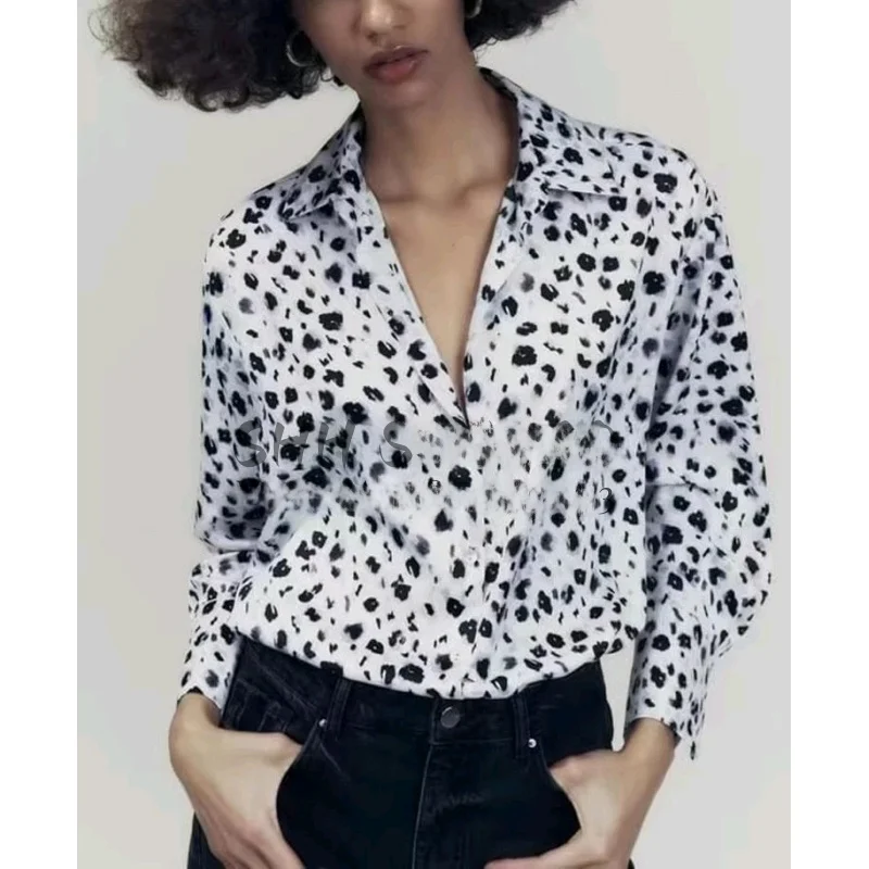 Classic Silk Satin Feel irt New Spring Collection Long Sve Polyester Fabric Women's Premium Faion Regular Length