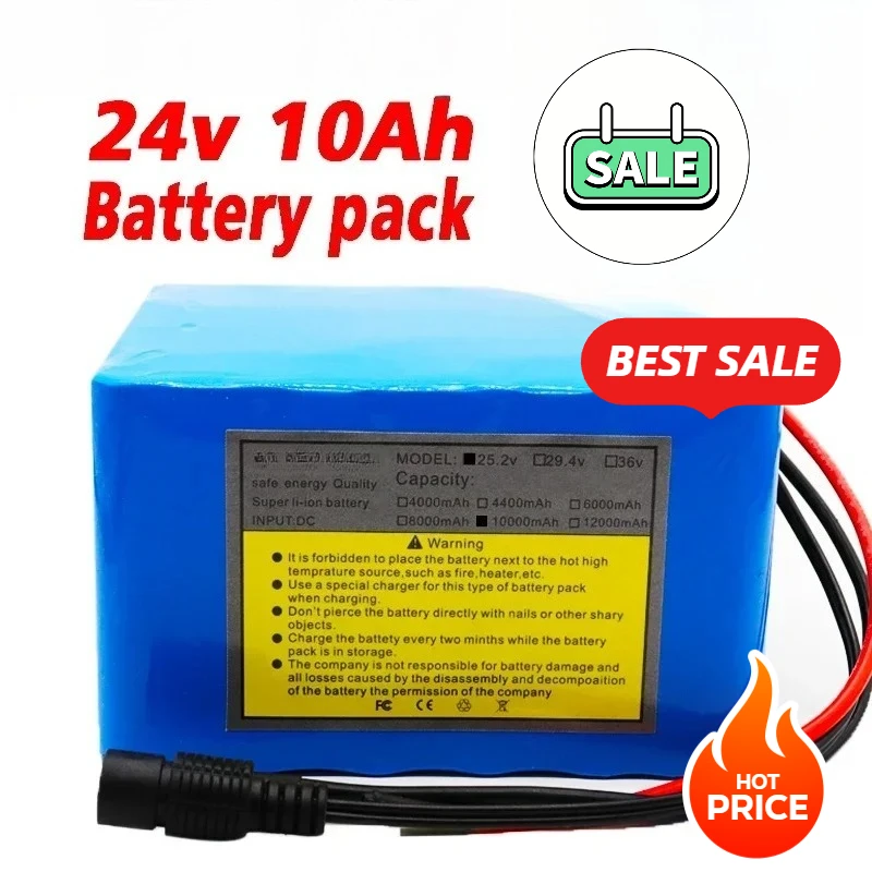 

24V 6S5P 10Ah 18650 Lithium Battery Pack for Electric Bicycles Electric Scooters Wheelchairs and Lawn Mowers
