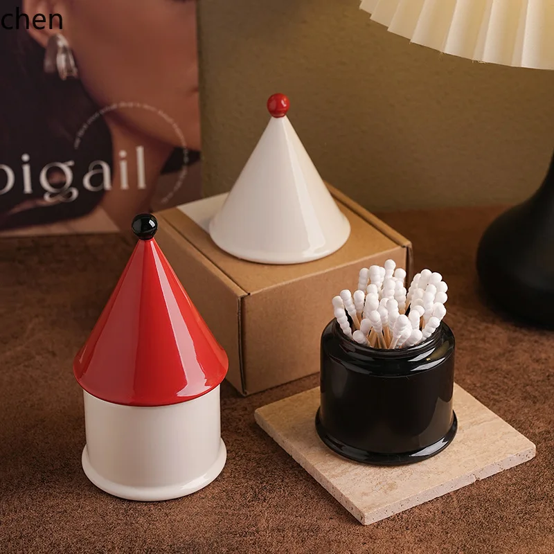 HT High-end Vintage Style Toothpick Holder for Home, Creative and Stylish Toothpick Container, Trendy Home Decorative Ornament