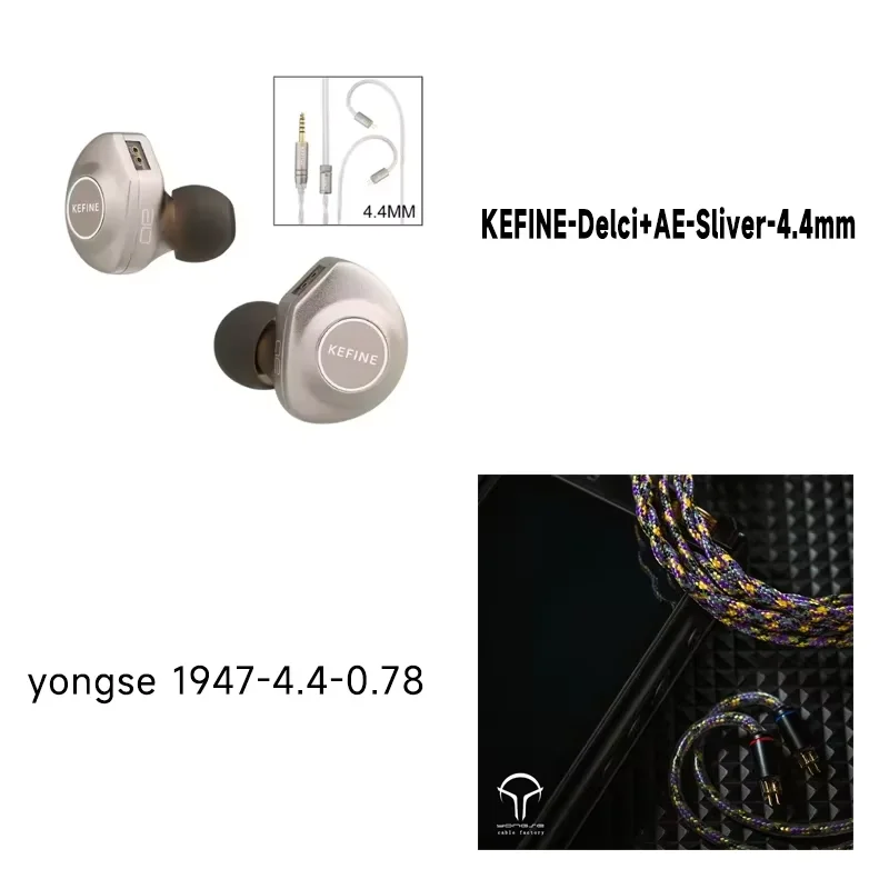 Kefine X ANGELEARS Delci AE 10 mm DLC + PU-membraan dynamische driver IEMs Hi-Fi I n-ear oortelefoon met twee tuningstijl