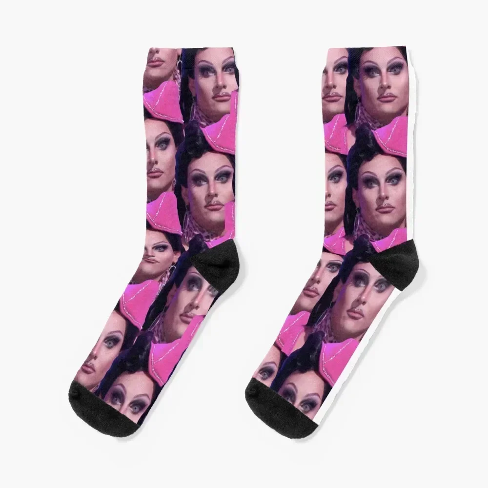 

Jan Face Crack Meme Design Socks warm winter compression Novelties bright garter Socks Man Women's