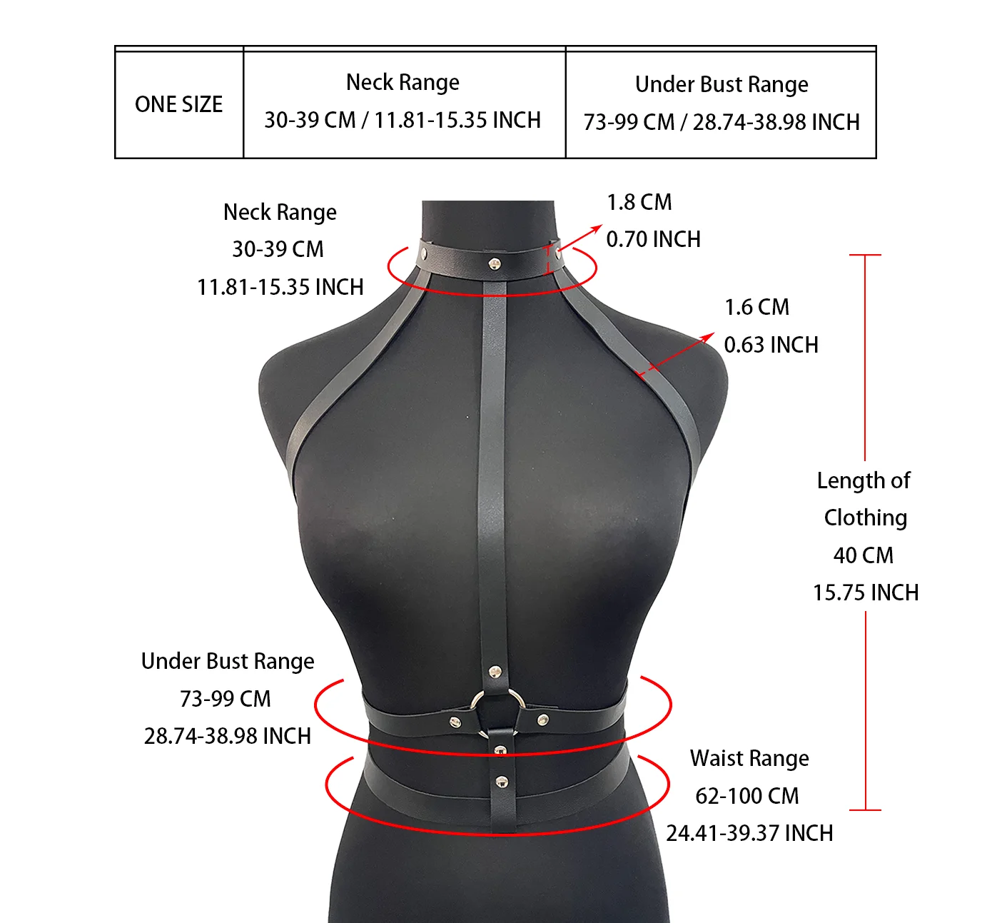 Women Sexy Goth Leather Chest Harness Bondage Body Sword Belt BDSM Harness Corset Garter Adult Erotic Fetish Clothes