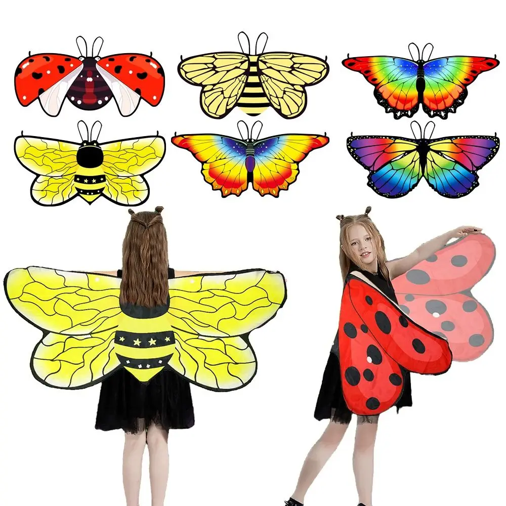 

Colorful Kids Butterfly Wings Costume Fancy Dress Cosplay Costume Fairy Shawl DIY Decorations Cape Butterfly Christmas Halloween