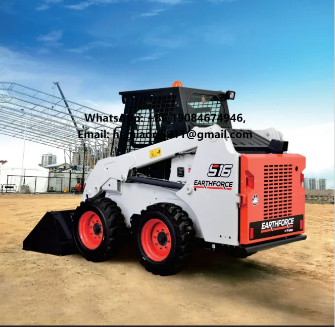 Low Price High Quality Bobcat S16 Wheel Skid Steers Front Loader Multifunctional Crawler Skid Steer Loader