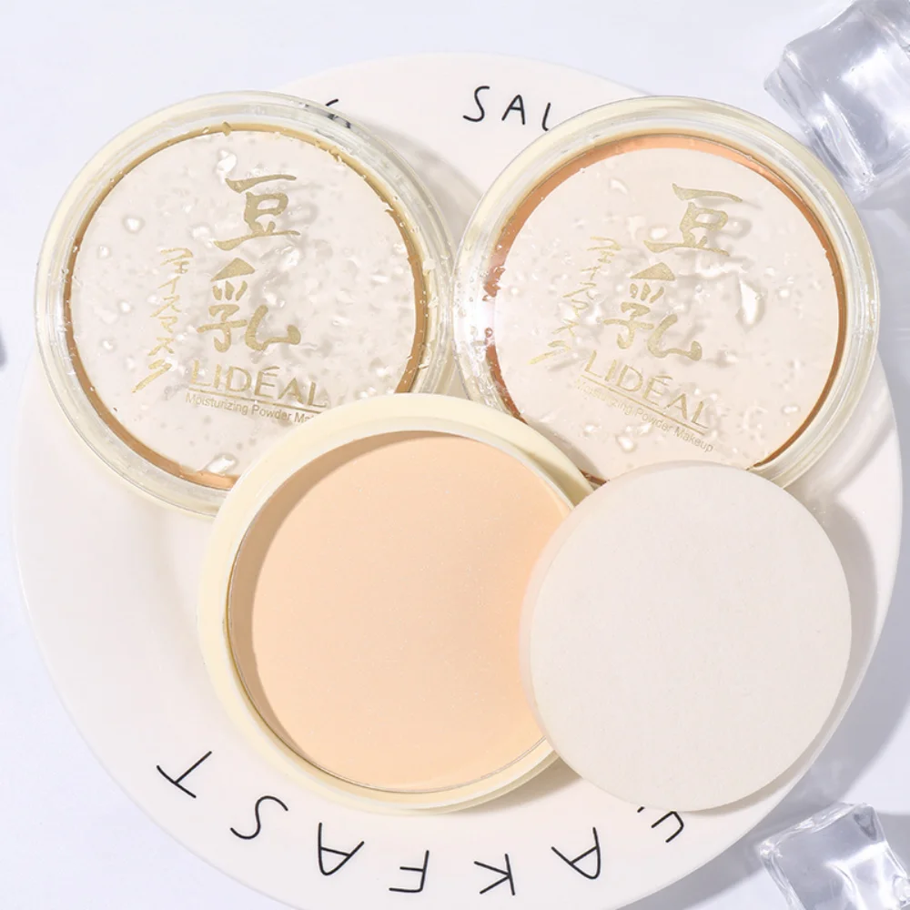 

Soyabean Makeup Pressed Powder Oil-control Long-lasting Invisible Pores Waterproof Sweatproof Brighten Concealer Korea Makeup