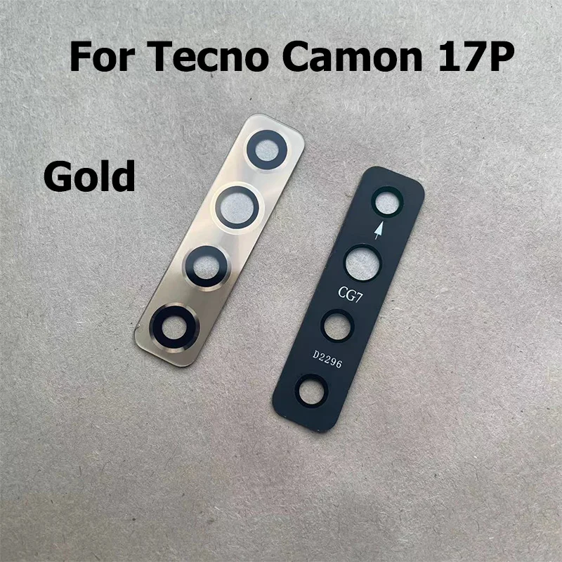 For Tecno Camon 17P 17 P Back Rear Camera Glass Lens With Glue Sticker Replacement