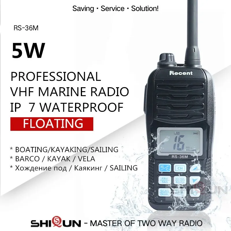 Waterproof Two Way Radio Marine Boat Vhf Radio Long Range Marine Walkie Talkie Long Range