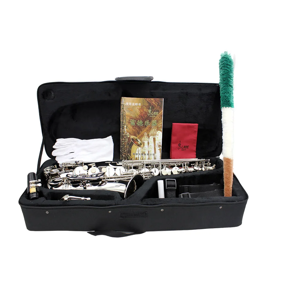 instrumentos musicales originalesE-flat alto sax carved white shell beginner adult exam performance saxophone