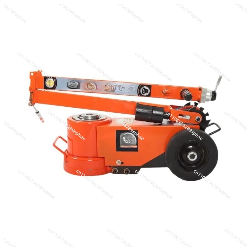 Horizontal folding pneumatic jack hydraulic 30 tons 50 tons auto repair tire air pressure trolley heavy duty