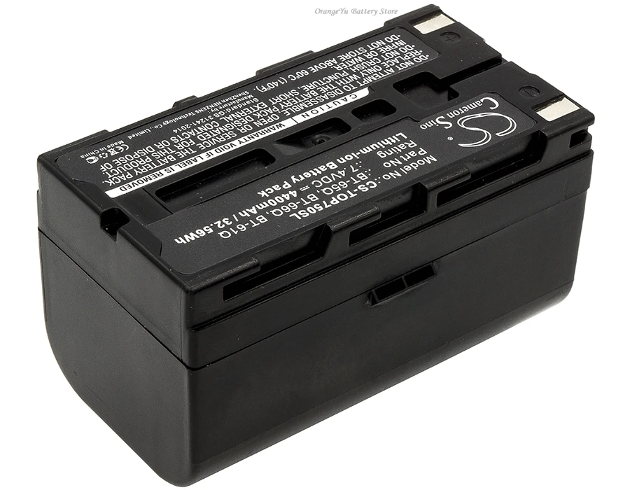 7.4V 4400mAh Battery BT-65Q BT-66Q BT-61Q for Topcon Field Controller FC100 FC2000 FC-100 FC-120 FC-200 FC-2000 GPT-9000 GTS-725