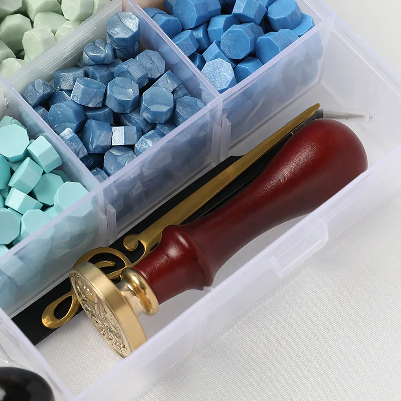 Fire Paint Wax Pellet Set Wax Beads Candle Warmer Spoon for DIY Wax Seal Stamps Envelope Invitation Card Making Supplies 2024