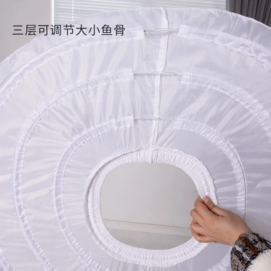 الطفل الباليه تنورة ثوب نسائي الأطفال فتاة كبيرة 3 الأطواق كرينولين تنورة ثوب زفاف فستان تحتية Petticosts 40 سنتيمتر 2025 #3