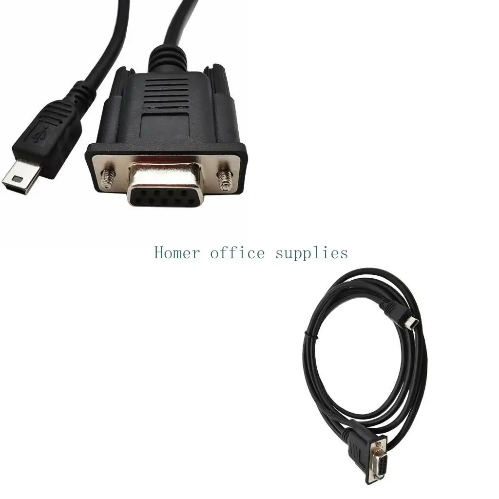 

K43B Mini USB Male To RS232 DB9 9 Pin Female Adapter Entension Leads Cable 1.8m