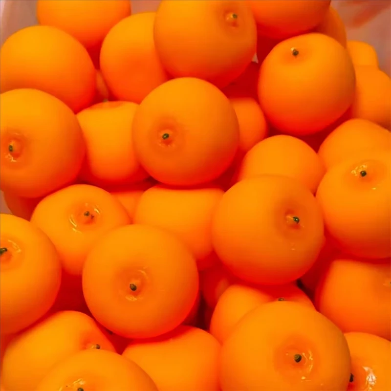 Handgefertigter Knuspriger Pfirsich-Mango-Orangen-Pudding Stressball, Knautschspielzeug, Knuspriges und Weiches Lebensmittelspielzeug, ASMR Sensorisches Stressabbau-Spielzeug – Detail 8