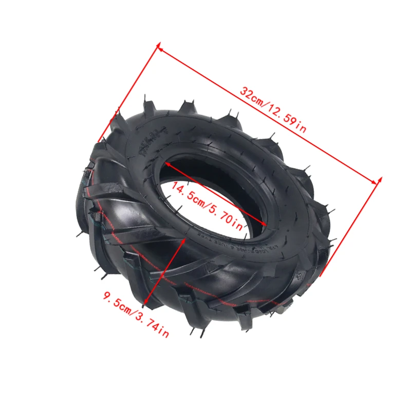 Durable 13x5.00-6 & 3.50-6 Butyl Inner Tube with Outer Tire for Karting and ATV Use