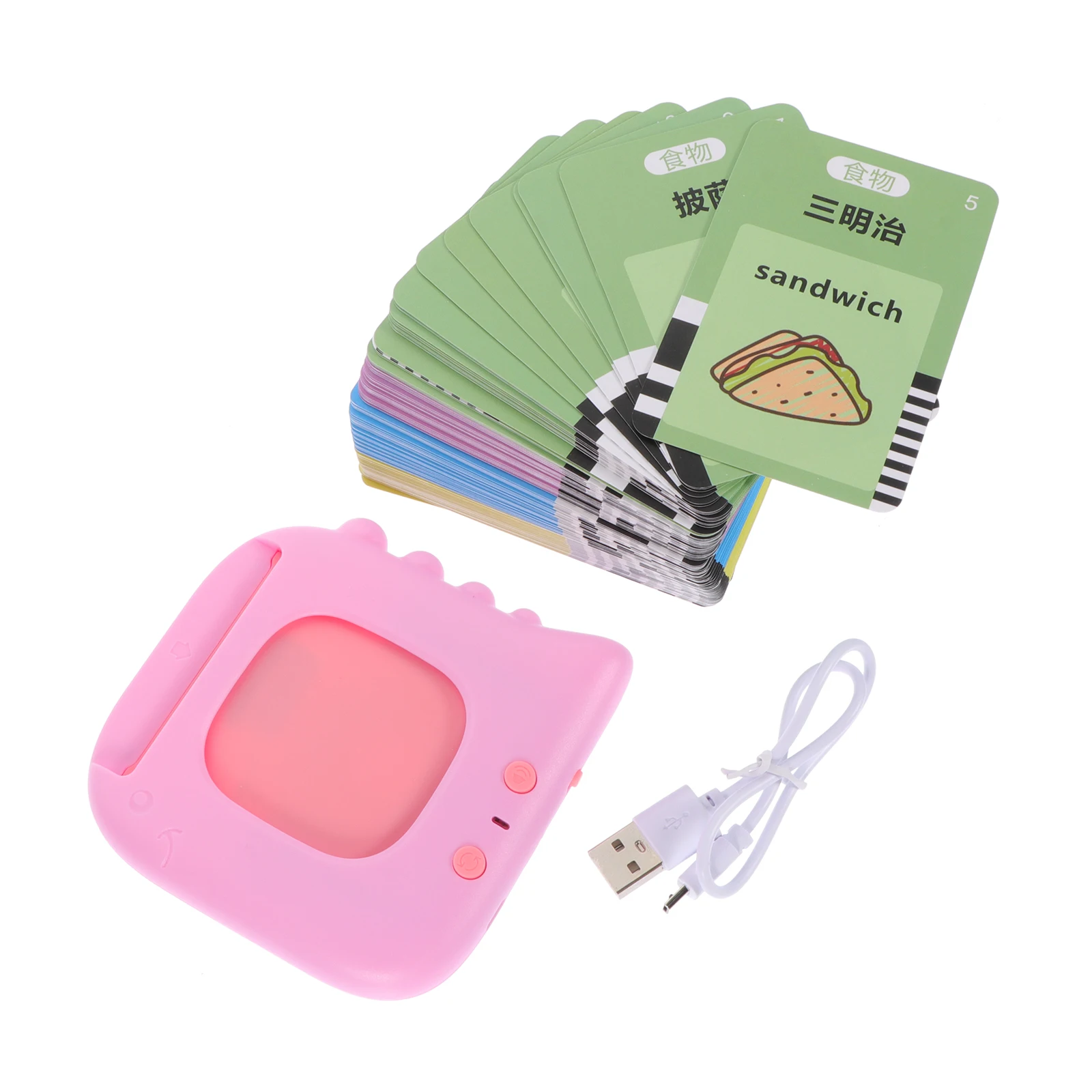 

Early Education Machine 120 Flash Cards Talking Toys Kids Language Learning Cognitive Plaything Reading Device Puzzle