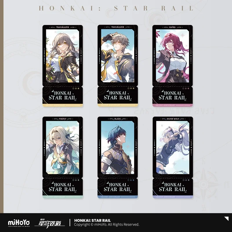 Sunsyea Honkai スターレール 公式グッズ miHoYo オリジナル 本物 QDZL シリーズ カード 色紙ブレード ホタル カフカ