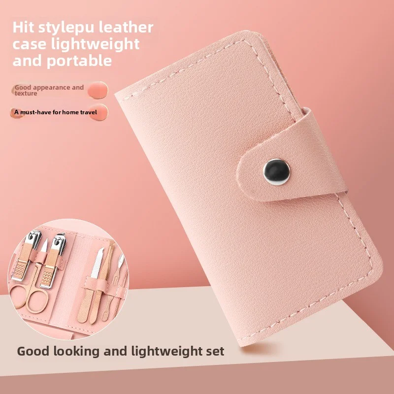 Set tagliaunghie da 7 pezzi Set completo di tagliaunghie per uso domestico Strumenti per manicure e bellezza Set tagliaunghie portatile