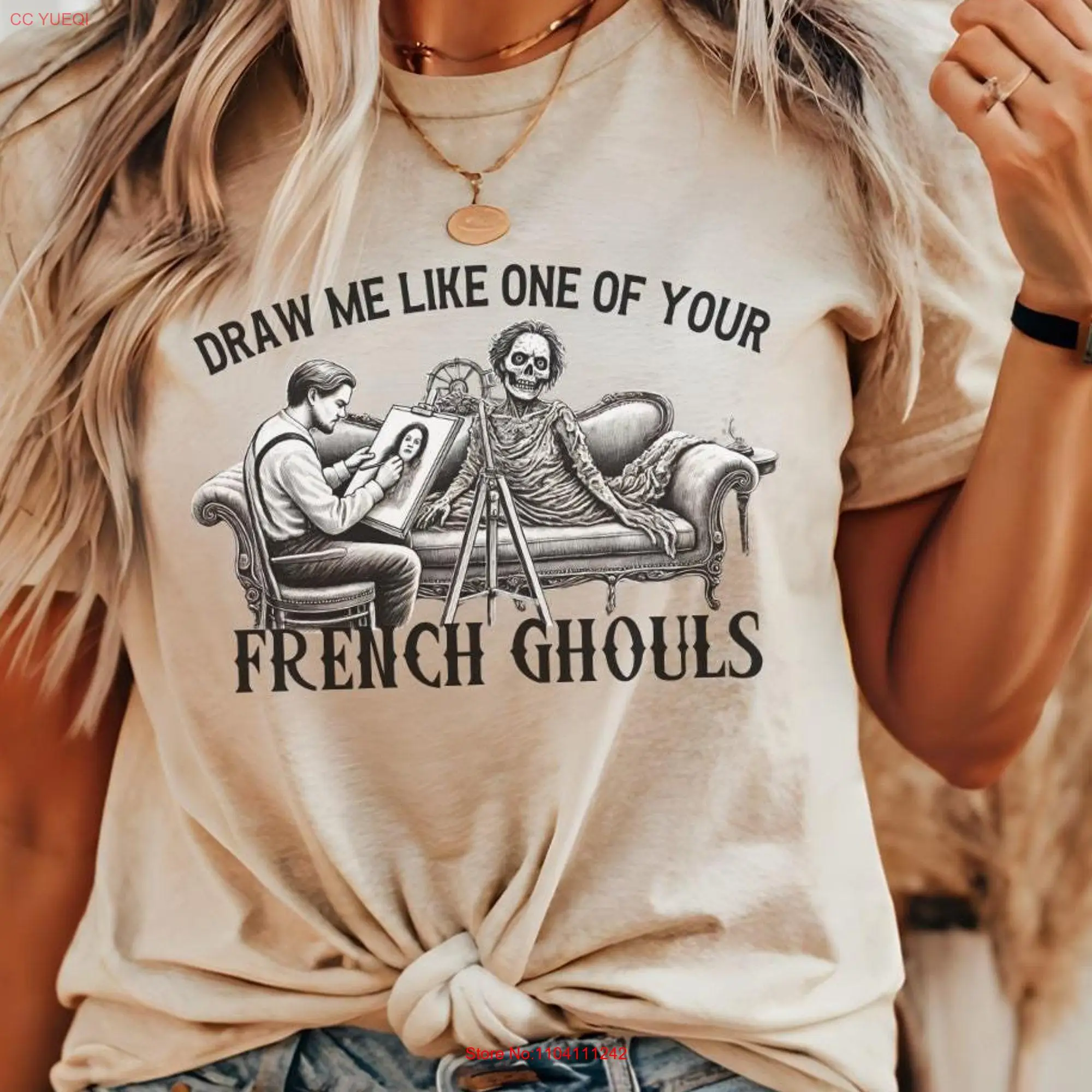 camisa-engracada-do-dia-das-bruxas-desenhe-me-como-um-dos-seus-ghouls-franceses-titanic-assustador-temporada-truque-ou-deleite-festa-goth-ghost-t-shirt