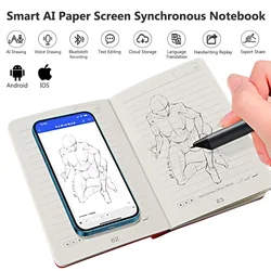 Digital Handwriting Note Book Smart Sync Pen Diary Writing Set Cloud Notebook AI,Voice Drawing Bluetooth Writing Pads Playback