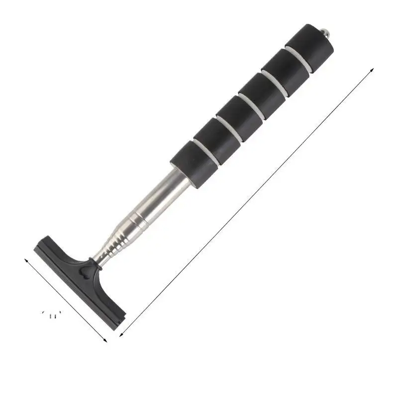 Ferramenta de Limpeza para Espelho Retrovisor de Carro, Limpador de Vidro Automotivo, Raspador, Acessórios para Carro, Escova de Limpeza de Janela Telescópica