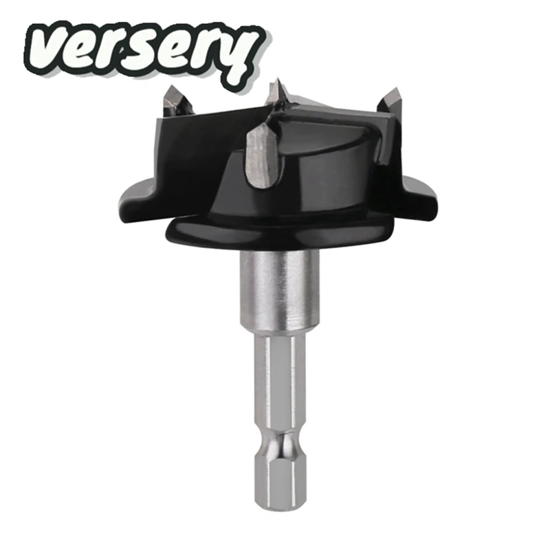 

Versery 35mm 3-Flute Tungsten Carbide Forstner Woodworking Auger Drill Bit For Kitchen Cupboard/Hinge Cup Hole Saw Cutter