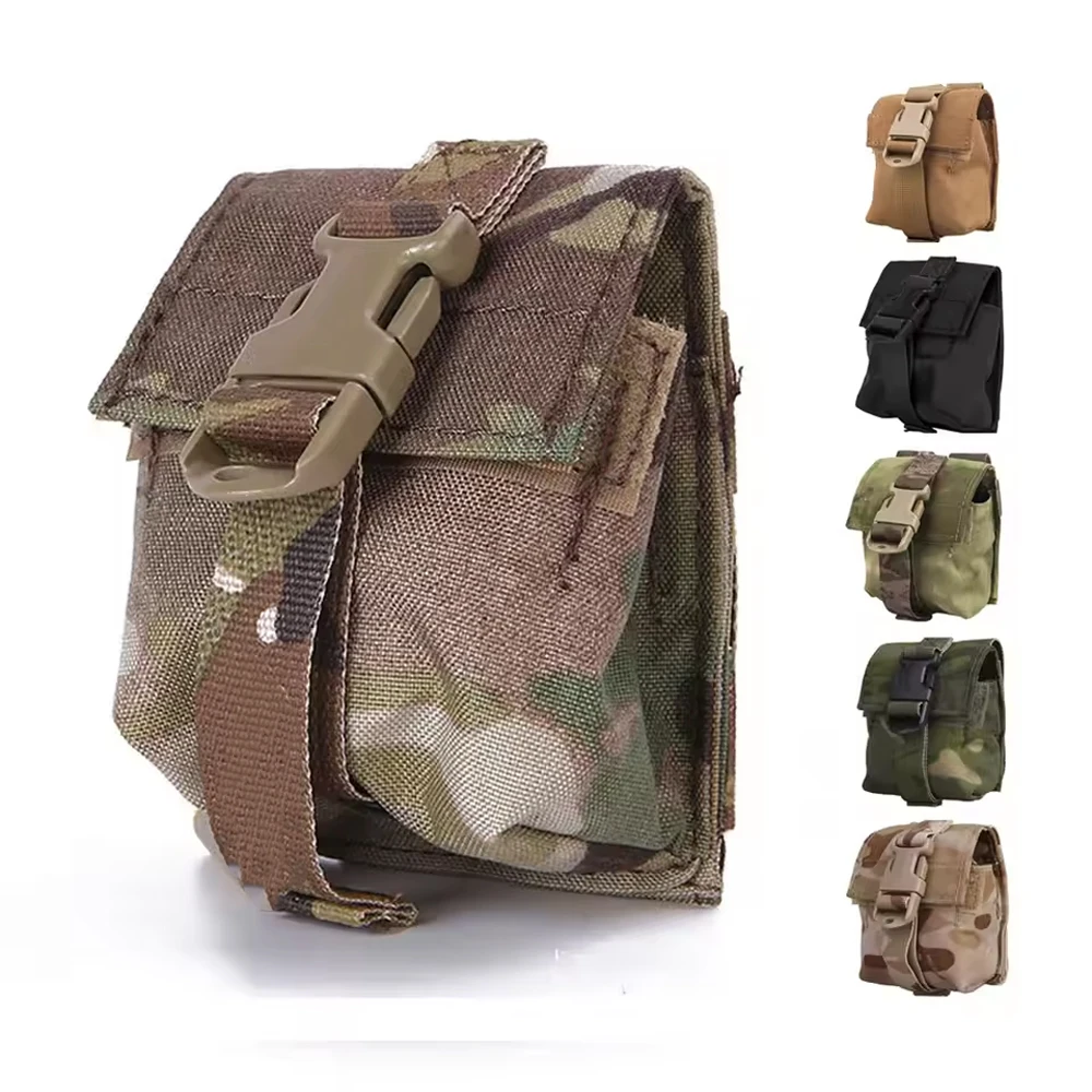 

Tactical Molle Grenada Pouch Single Frag Grenade Pouch with Hook and Loop Design Magazine Pouch