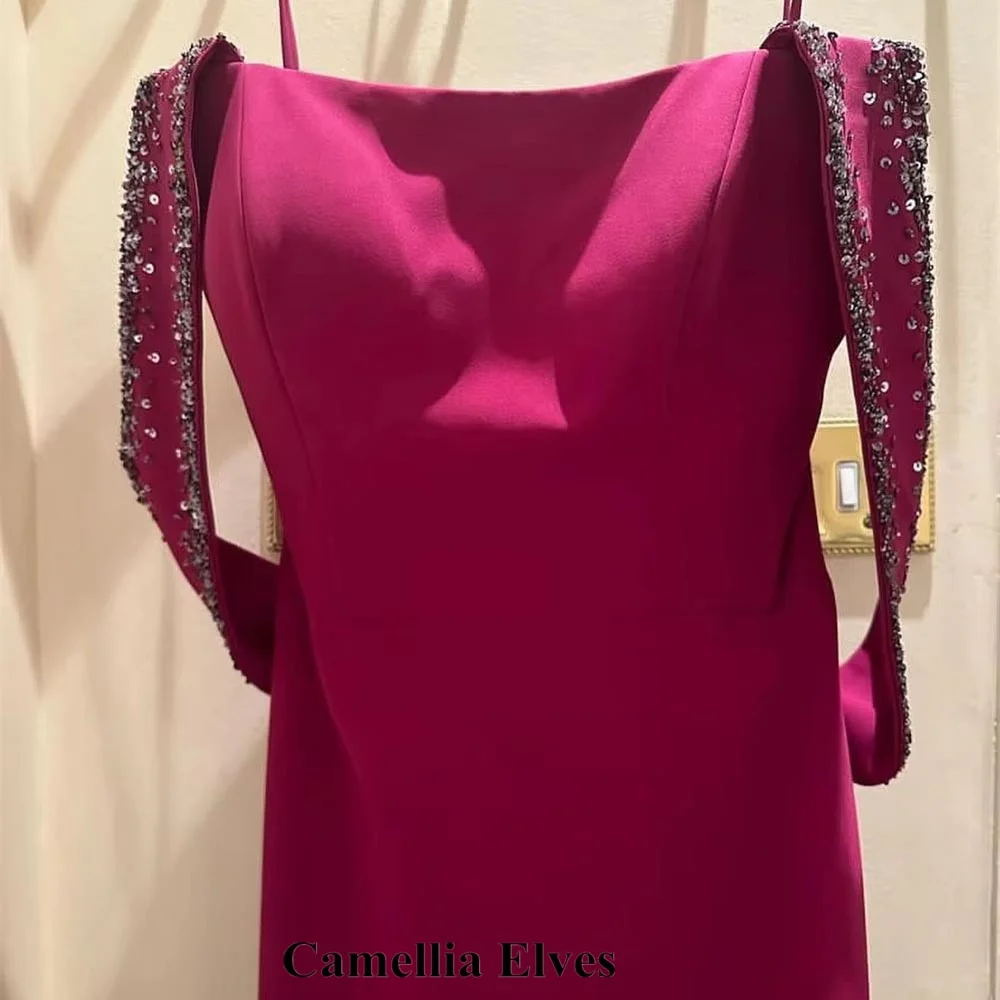 Customized Exquisite Scoop-neck Mermaid Zipper Evening Dress Charming Beading Prom Dress Sleeveless Party Gown فساتين سهرة image 4