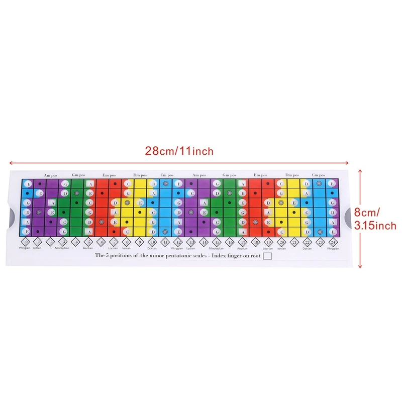 Guitar Sliding Ruler for the Practice Of Pentatonic, Diatonic and Mode Scales/Pentatonic Sliding Ruler