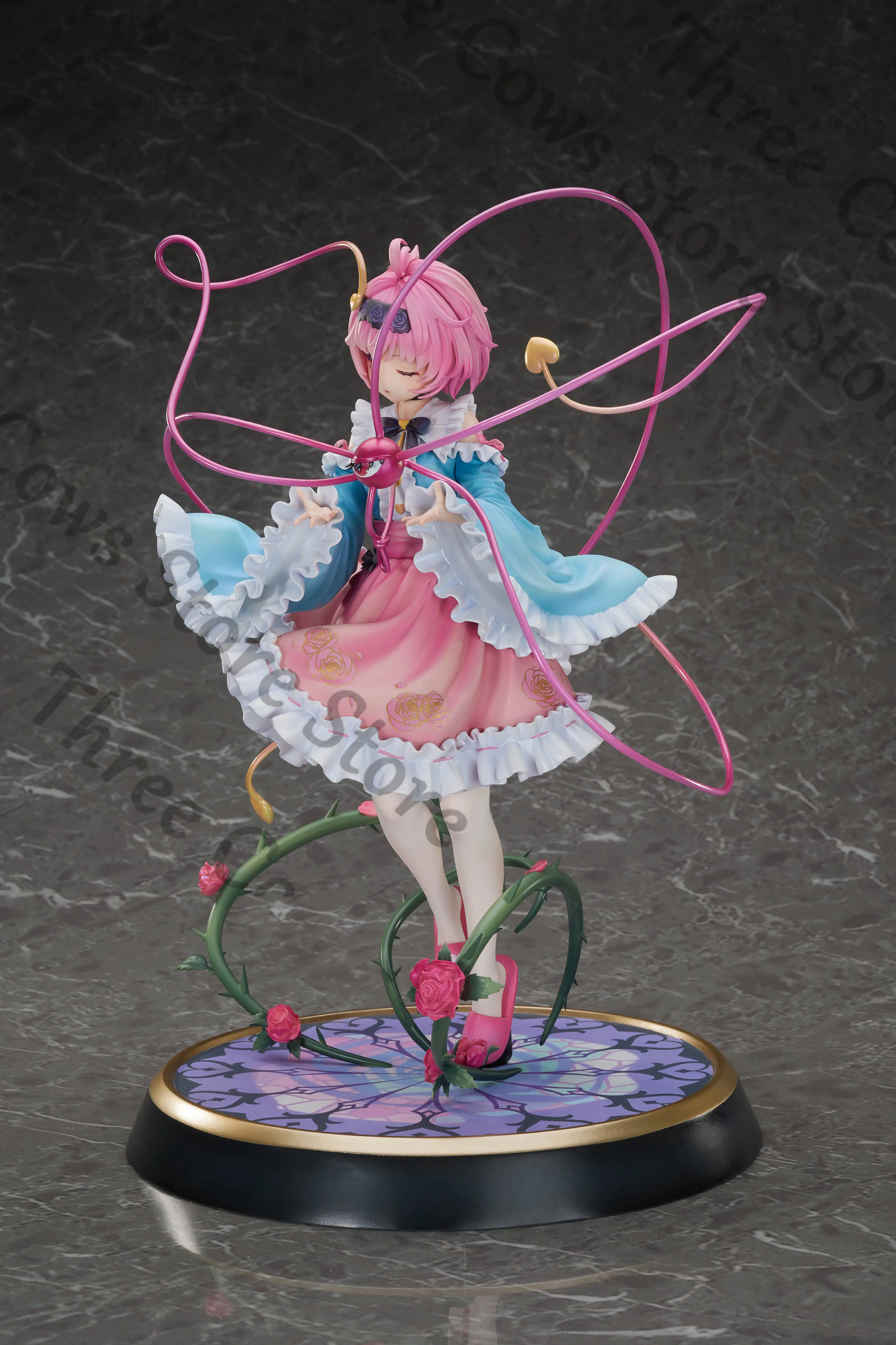 Genuine Anime Touhou Project Komeiji Satori Cosplay Cartoon Girl Statue Garage Kits Models Kit Collection Figures Model Gift