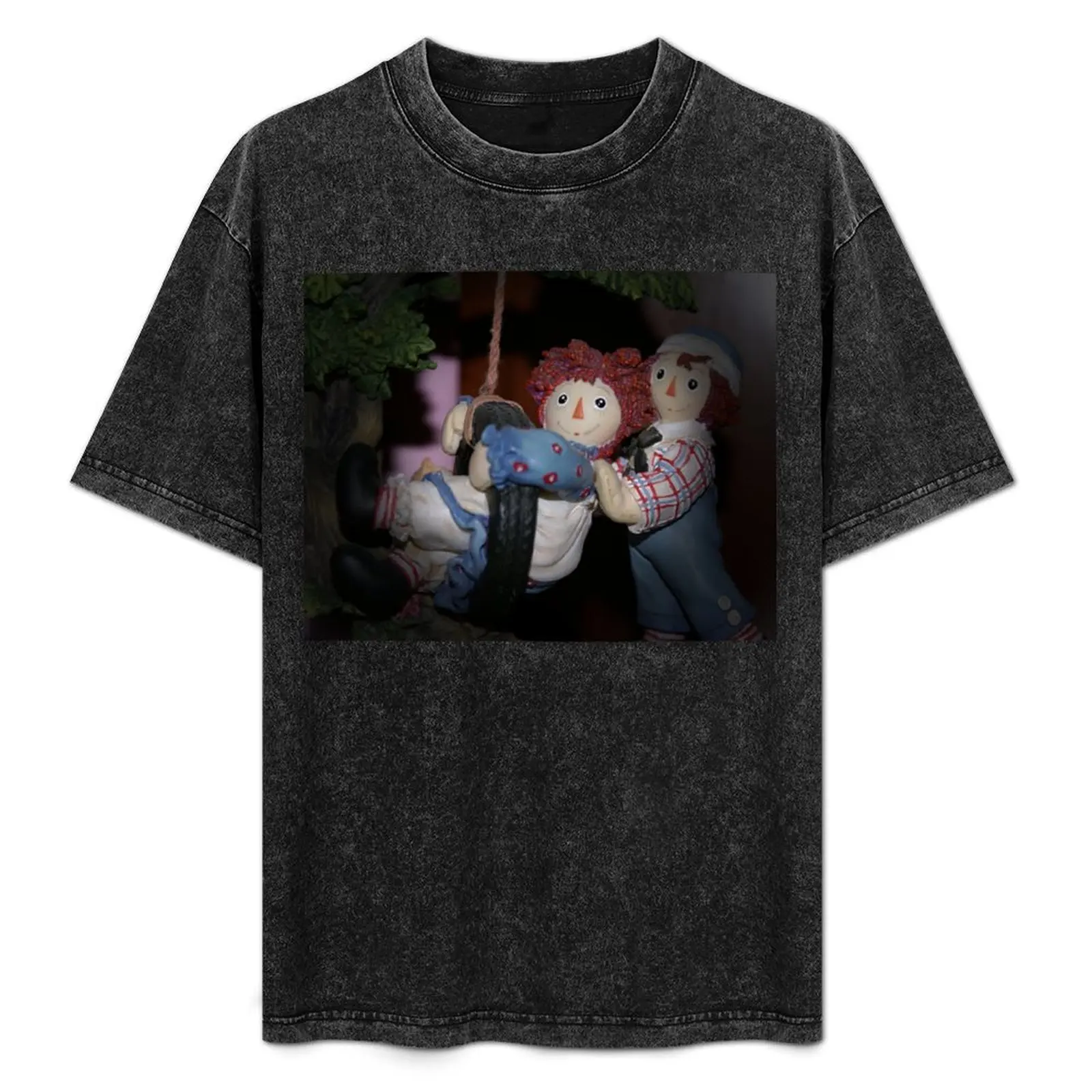 Raggedy Ann and Andy T-Shirt vintage clothes blue archive Short sleeve tee men graphic t shirts