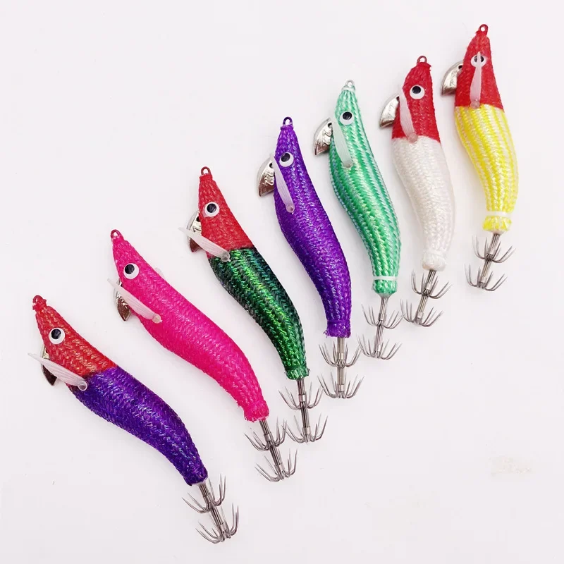 2.2# Luminous Wood Shrimp Japanese Hook 9cm-8g Squid Hook Bait Flat Part of Knife Shrimp Squid Needle Lure