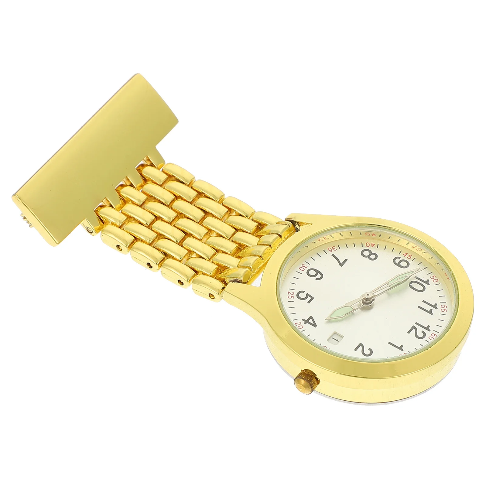 1 قطعة ساعة جيب ممرضة تصميم مشبك دقيق دائم مضيئة الهاتفي سهلة التراجع الكلاسيكية الطبيب ساعة معلقة شارة طية صدر السترة #2
