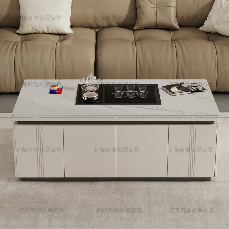 

Luxury Moving Coffee Table Decoration Bedroom Modern Side Table Living Room Designer Storage Dinner Mesa Auxiliar Home Furniture