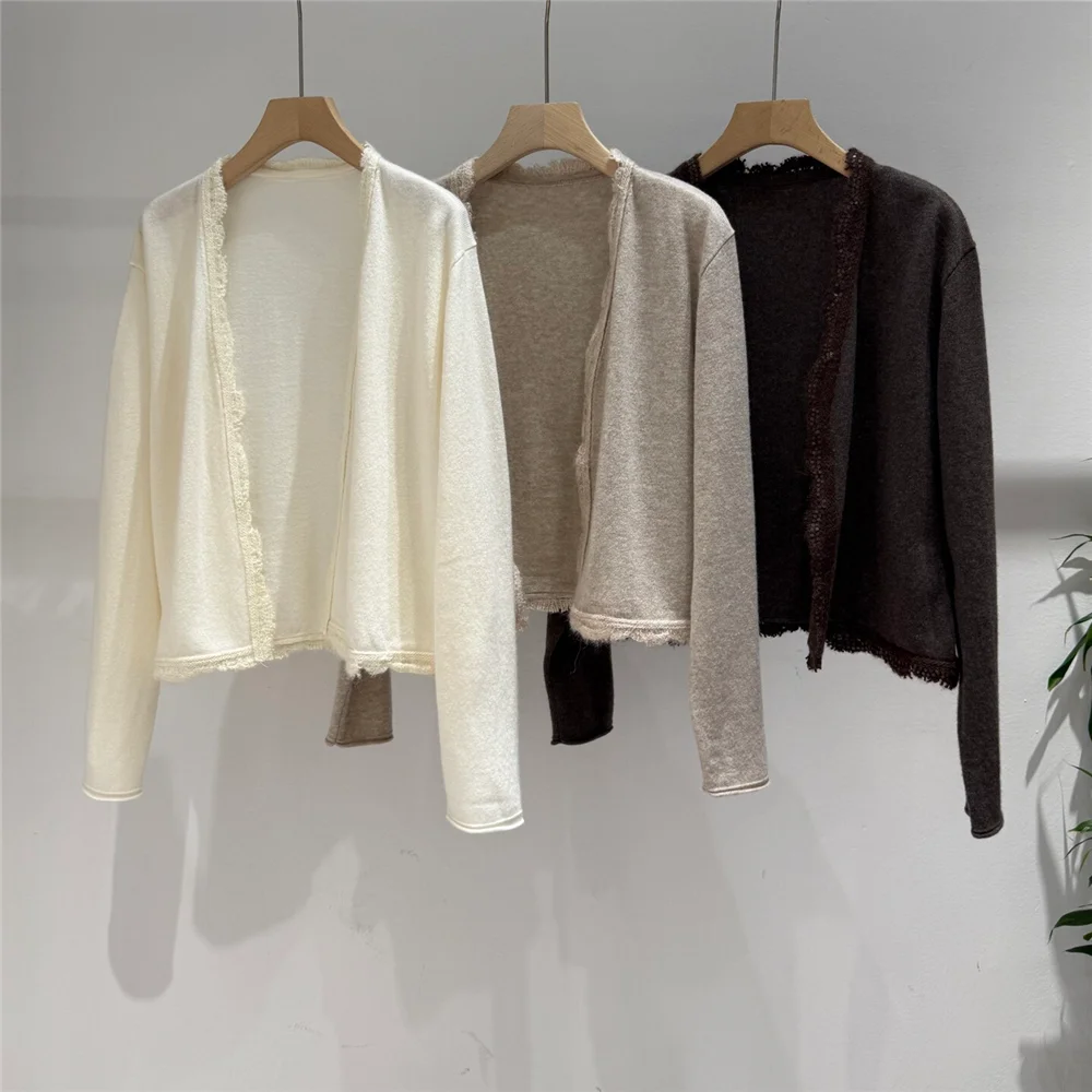 2026 New Collection Woman Clothes Cashmere Cardigan / Camisole/Half Skirt/ Camisole Dress Knit Suit