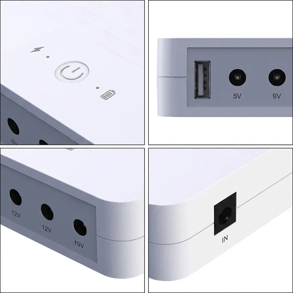 K32C Portable 5V, 9V, 12V, And 19V USB Security Power Supply, 13200mAh for ups Uninterruptible Power Supply For Cameras And