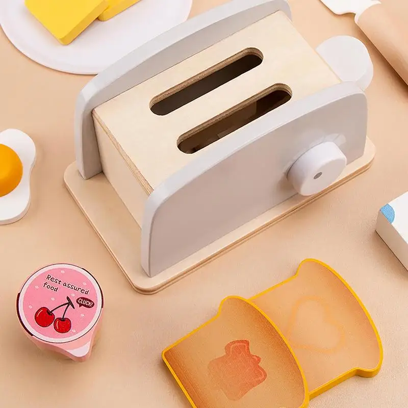 Bread Machine Toy Wooden Bread Machine Toy For Children Cook Play House Early Education Toy Bread Machine For Kid Christmas Gift