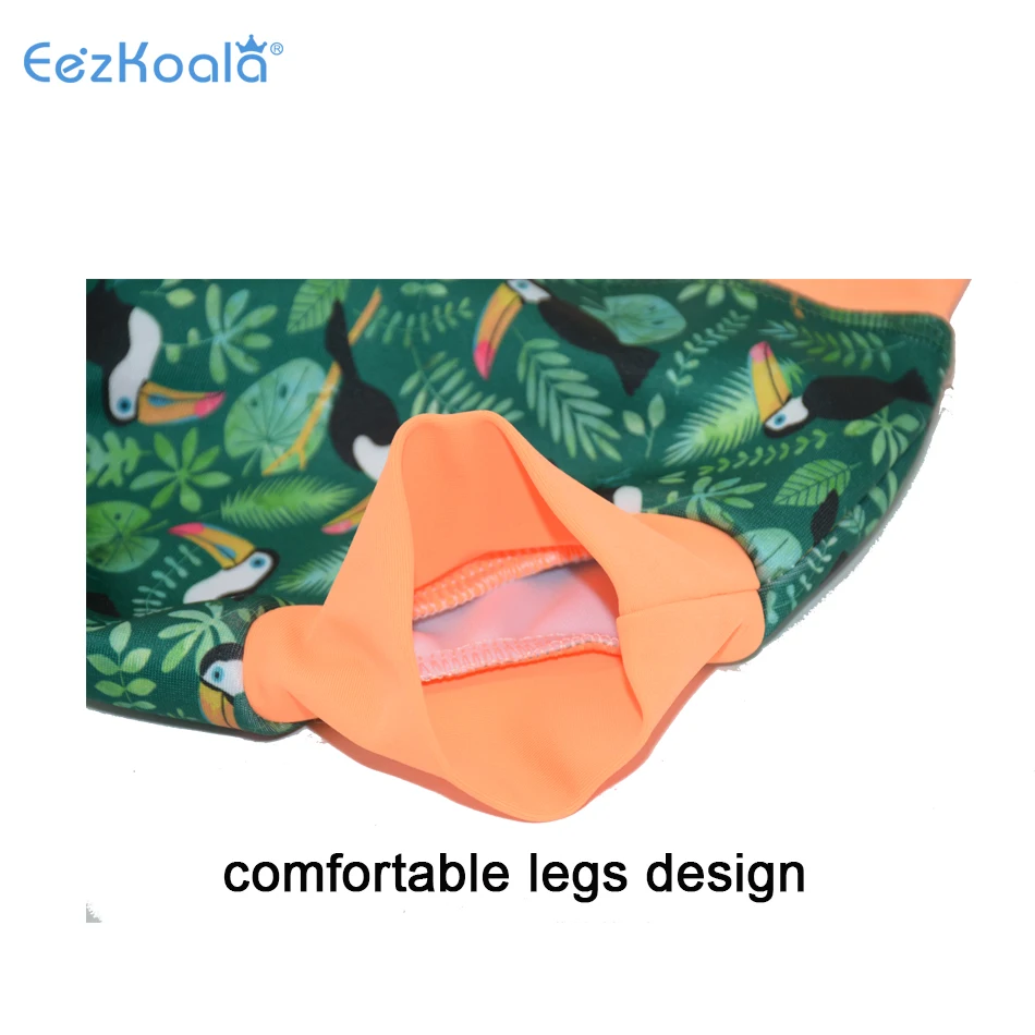 Eezkoala-pañales de natación de cintura alta para bebé, pantalones de entrenamiento para orinal, traje de baño para bebé, pañales de tela estampados, Sandwic