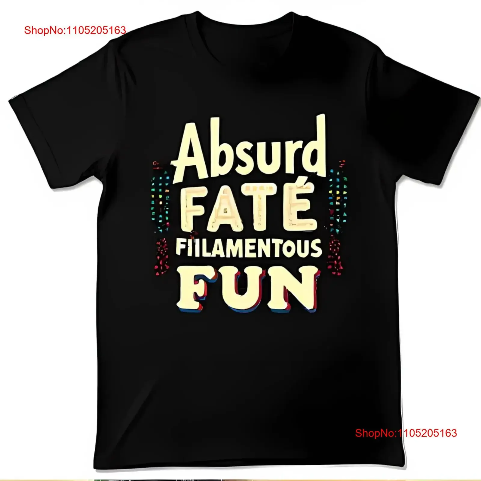 

Мужская черная футболка с Absurd Fate Filamentous Fun Design, винтажная, слегка стильная, модная, дышащая, унисекс, для дома