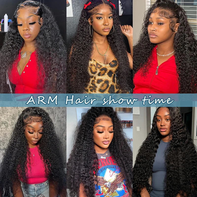 32 بوصة موجة عميقة الدانتيل الجبهة الباروكات شعر الإنسان 13x6 موجة المياه الباروكات شعر الإنسان مع شعر الطفل 200% الكثافة شعر مستعار مجعد للنساء #5