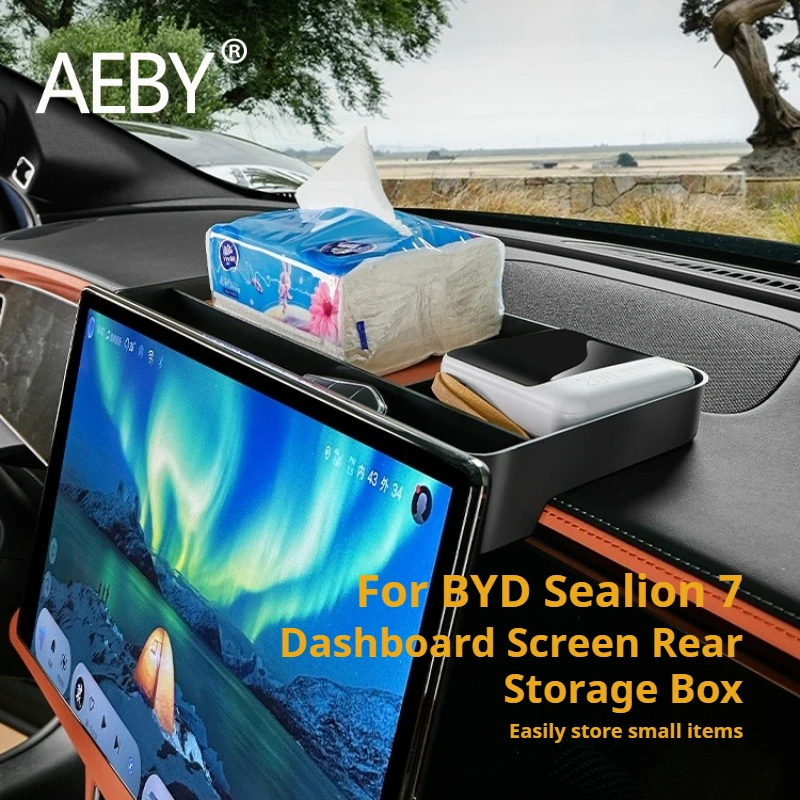AEBY لـ BYD Sealion 7 2024 منظم وحدة التحكم المركزية للسيارة لوحة القيادة صندوق تخزين خلفي ملحقات داخلية مضادة للانزلاق #1