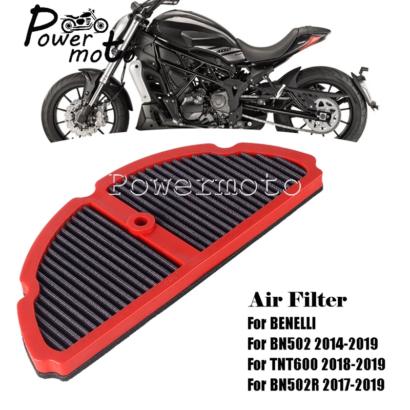 

For BENELLI BN502 2014-2019 16 TNT600 18-19 BN502R 17-19 BN600 Motorcycle Air Cleaner Intake Plate Filter Plate High Filtration