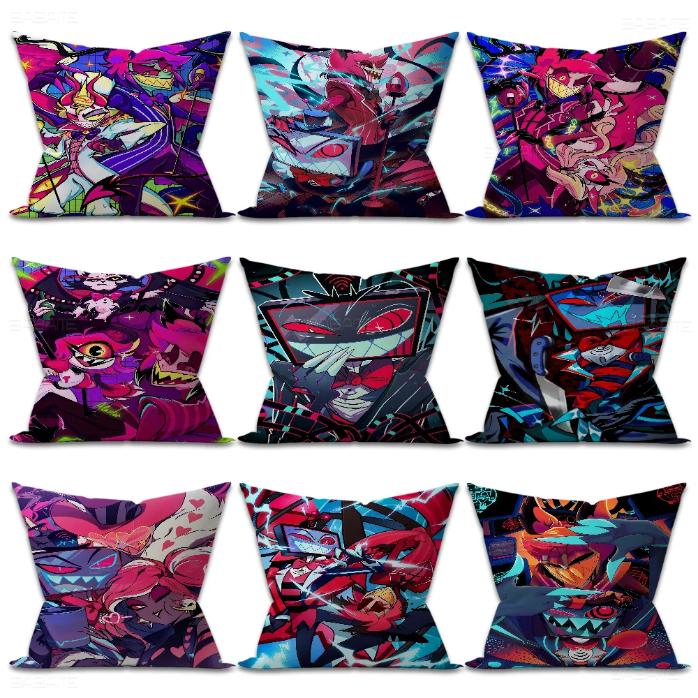 C-CharlieS H-Hazbin-S Personalized Pillow Dust Cover Bedroom Kids Party Decoration Pillowcase Birthday Children Gift