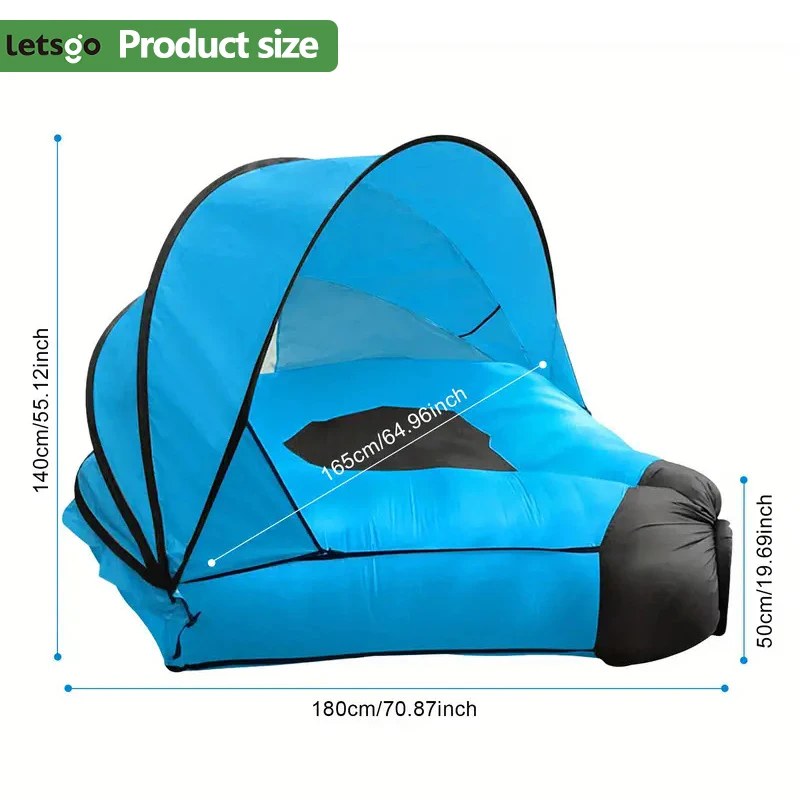 

Portable inflatable lounge sofa bed, outdoor air sofa, beach camping trip relaxing lazy chair