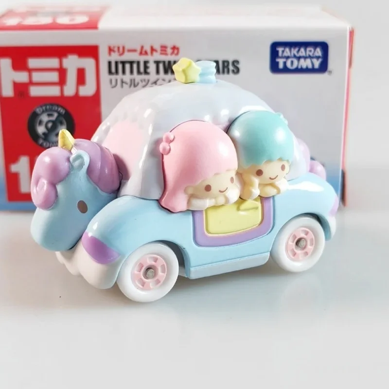 

TOMY Alloy Car Model Toy Cartoon Fairy Double Star Princess Pink Ladies Vehicle Collectible Figurine Non-Remote Control Model