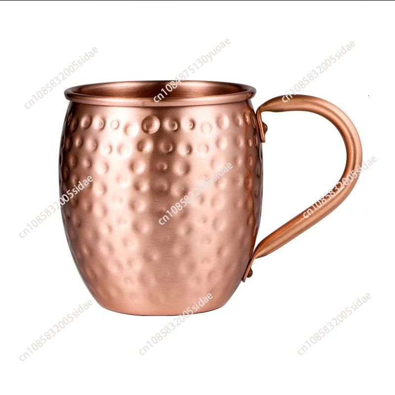 100% Pure Copper Mug Mug Drum Cup Cocktail Cup Pure Copper Mug Restaurant Bar Cold Drink Cup