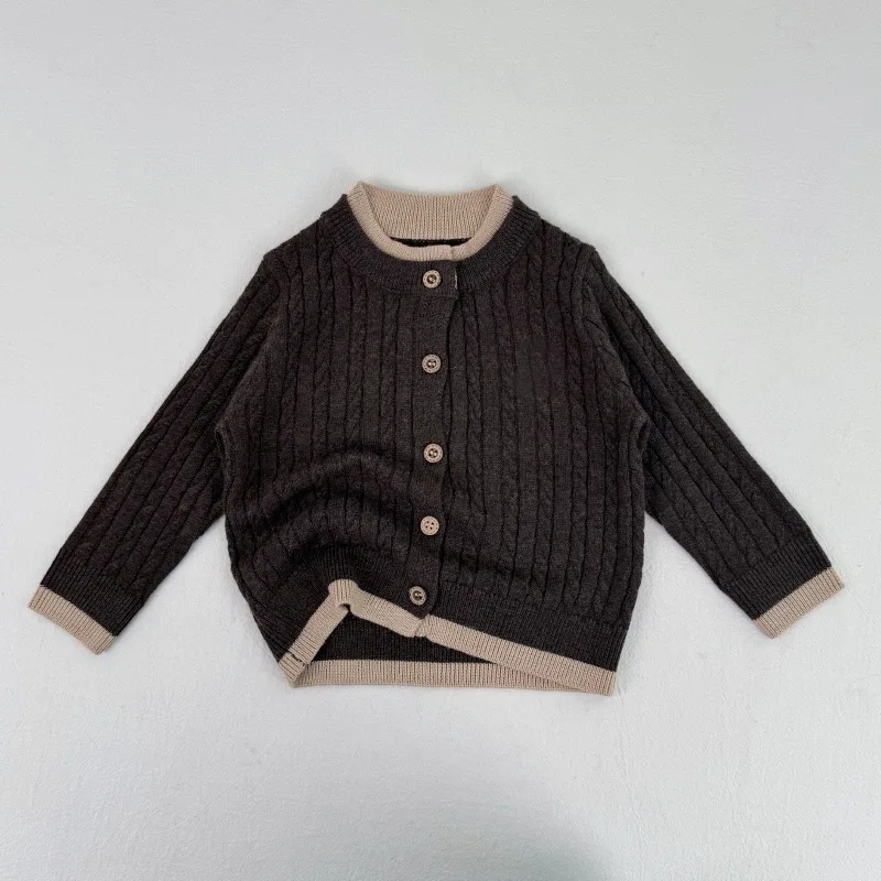 Kids Long Sleeve Cotton Undershirt Crew Neck Pullover T-Shirt Solid Basic Casual Tops for Boys Girls Spring Autumn 2-12Years