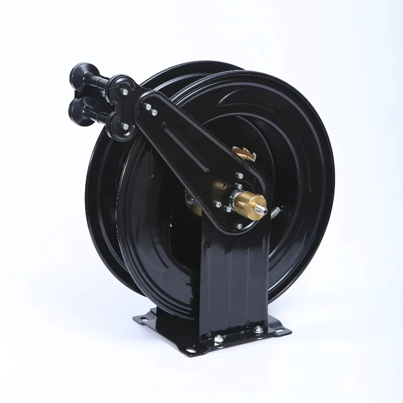 15m Grease Machine Accessories Automatic Telescopic Car Washer High Pressure Water Hose Reel Grease Machine Oil Hose Reel